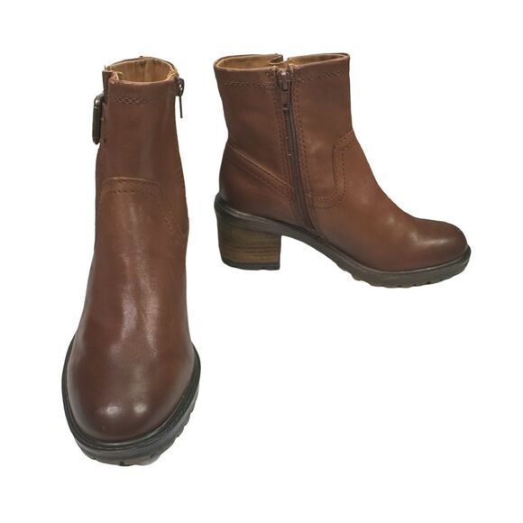 Zodiac Gannet Lug Sole Booties - Size 6 - Cognac - Picture 3 of 11